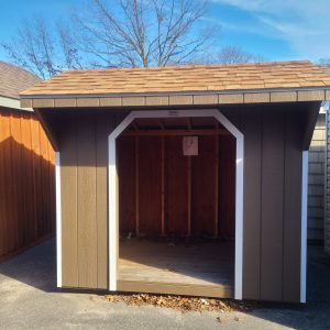 6' x 8' Wood Sided Quaker Firewood Shed