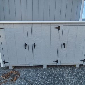 Regular 3 Can Garbage Can Shed