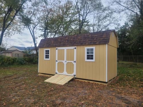 JSSB-8x18-Gambrel-Desert-Tan-Brownwood-1